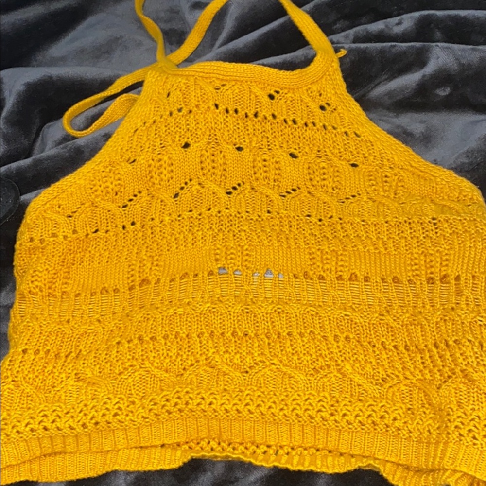 crochet knit crop top